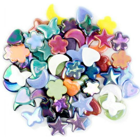 Diamond Tech Whimsy Shape Tiles - Iridescent, 3 lb