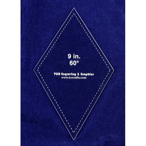 Diamond Template 9" - Clear 1/8" 60 Degree