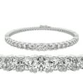 thumbnail image 1 of Diamond Tennis Bracelet | 15 Carat EGL Certified Lab Grown Diamond Bracelet Line 7" | 14K in White Gold | Cecily Round Lab Diamond Tennis Bracelet | FG-VS1-VS2 Quality | Friendly Diamonds, 1 of 6