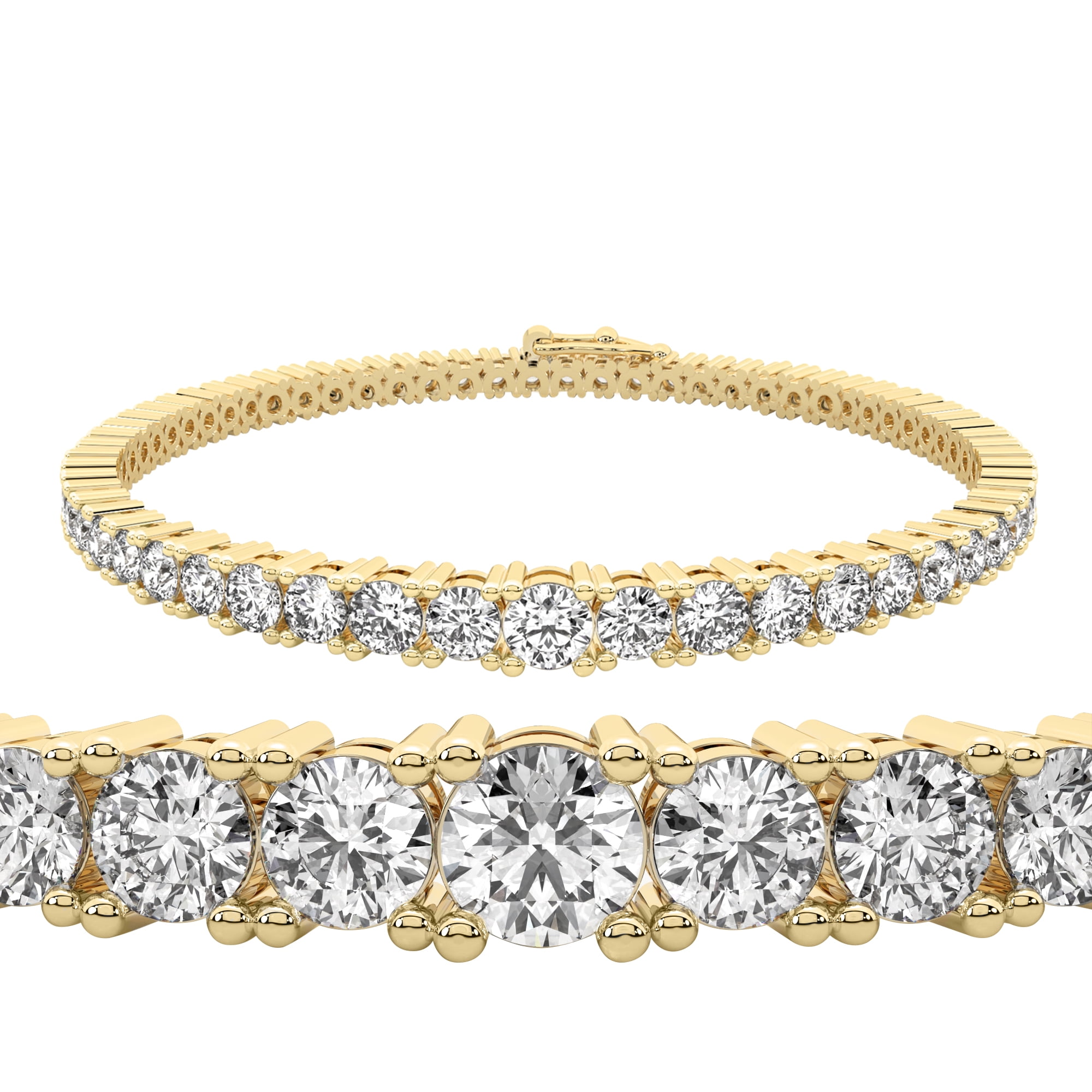 7 ct black diamond bracelet in gold/platinum agbrl-1033
