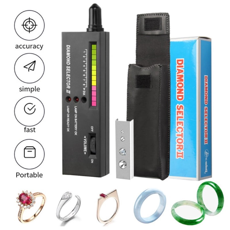 Diamond Tester High Accuracy Diamond Tester Pen ,Professional Diamond Selector for Jeweler Novice and Expert,Thermal Conductivity Meter (Diamond Tester)