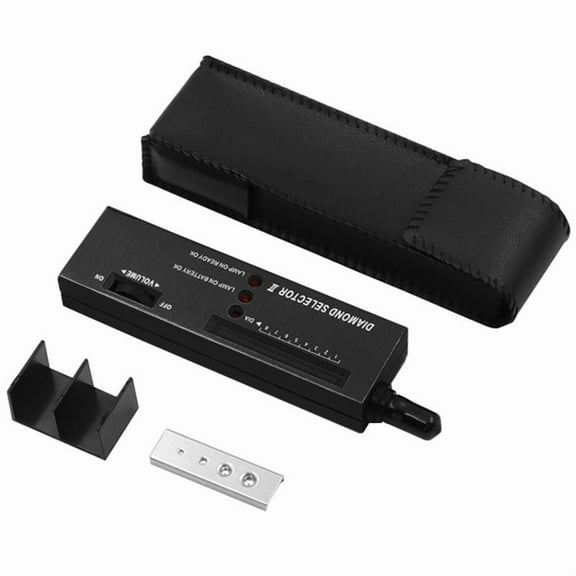 Diamond Tester,High Accuracy Jewelry Diamond Tester Professional Diamond Tester Pen Jeweler Tool for Novice and Expert - Diamond Selector II 9V Battery Included