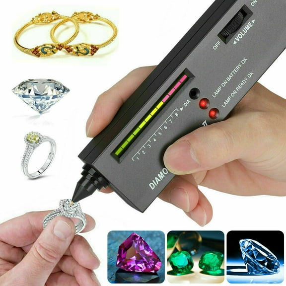 Diamond Tester Jewelry Selector Gemstone Testing Tool Portable Handheld Accurate Tester Kit