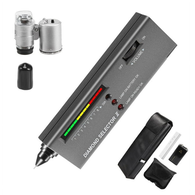 Diamond Tester Pen,professional Diamond Detector With 60x Mini Led