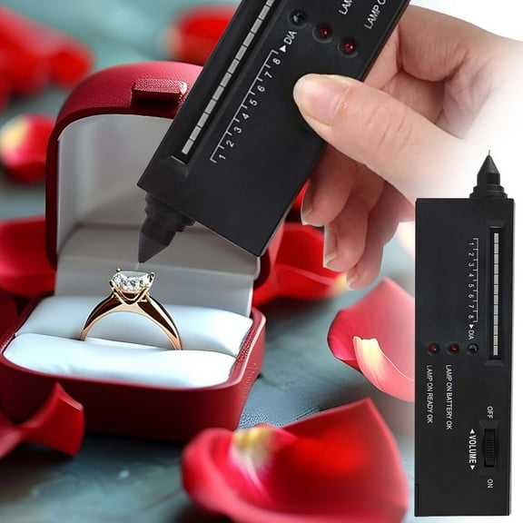 Diamond Tester Pen, Portable Gemstone Testing Tool with LED Display and Audio Alert for Authenticating Diamonds, Moissanite, Jewelry Appraisal