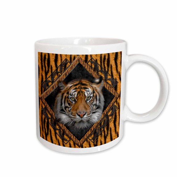 3drose, Diamond Tiger, 15oz Mug