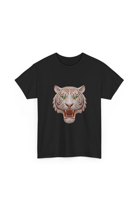 Diamond Tiger Luxury T-Shirt | Gemstone Tiger Tee, Animal T-Shirt, Cool Gift Tee