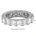 thumbnail image 1 of Diamond Traces  14K White Gold 4-Prong Setting 1.11 Carat Total Natural Diamonds Classic Eternity Ring, 1 of 1