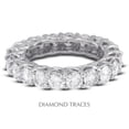 thumbnail image 1 of Diamond Traces  14K White Gold 4-Prong Setting 2.86 Carat Total Natural Diamonds Trellis Eternity Ring, 1 of 1