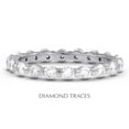 thumbnail image 1 of Diamond Traces  14K White Gold Bar Setting 1.20 Carat Total Natural Diamonds Classic Eternity Ring, 1 of 1