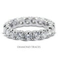 thumbnail image 1 of Diamond Traces  18K White Gold 4-Prong Setting 1.31 Carat Total Natural Diamonds Classic Eternity Ring, 1 of 1