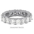 thumbnail image 1 of Diamond Traces UD-EWB100-8087 Platinum 950 4-Prong Setting 2.21 Carat Total Natural Diamonds Classic Eternity Ring, 1 of 1