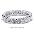 thumbnail image 1 of Diamond Traces UD-EWB301-6085 18K White Gold 4-Prong Setting 1.81 Carat Total Natural Diamonds Classic Eternity Ring, 1 of 1