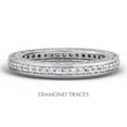 thumbnail image 1 of Diamond Traces UD-EWB452-3718 18K White Gold Pave Setting 0.61 Carat Total Natural Diamonds Vintage Eternity Ring, 1 of 1