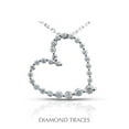 thumbnail image 1 of Diamond Traces UD-GOS387-3110 0.61 Carat Total Natural Diamonds 14K White Gold Prong Setting Heart Shape Fashion Pendant, 1 of 1