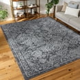 thumbnail image 1 of Diamond Transitional 4' x 5' Gray and Cream Polypropylene Indoor Area Rug, 1 of 8
