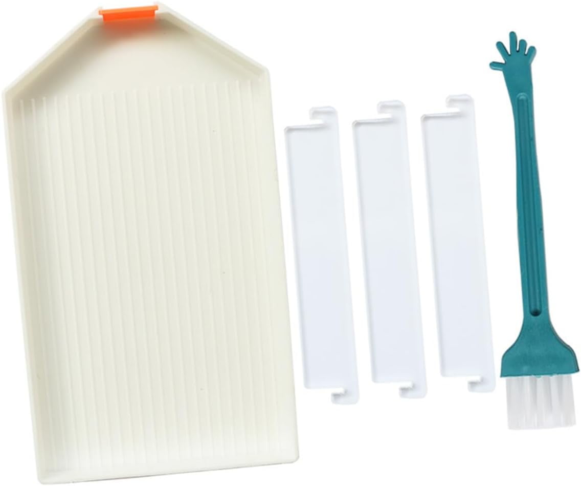 2 Pieces Diamond Painting Fix Tools - White Plastic Aligning & Pressing Tools For Diamond Art Kits, 5.5x4 Inch - View #5