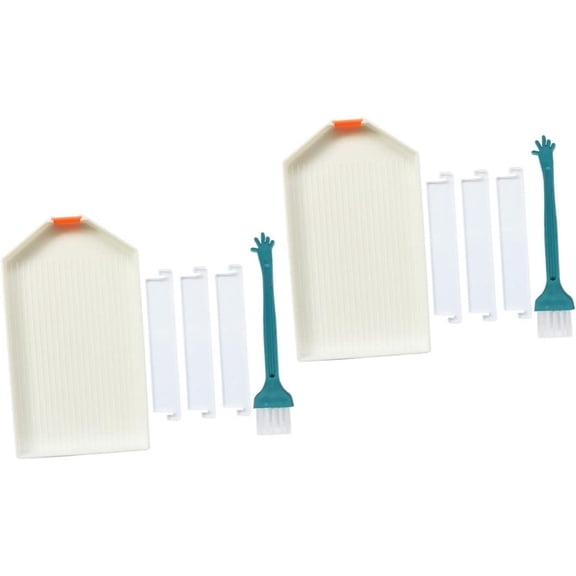 Diamond Tray 2 Sets Turning Disc Rhinestone Storage Tray Bead Sorting Plate Diamond Art Trays Nail Tech Accessories Plastic Serving Tray Diamond Drawing Tool Picture Keyboard