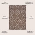Diamond Trellis Indoor Outdoor Area Rug 4X6 Brown/Beige - Walmart.com