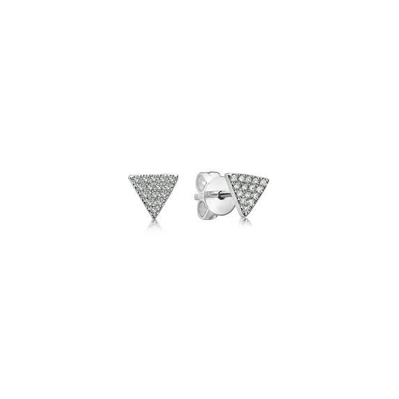 Diamond Triangle Stud Earring