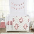 thumbnail image 1 of Sweet Jojo Designs Diamond Tuft Mauve Pink Ivory Off White 4 Piece Crib Bedding Set, 1 of 6