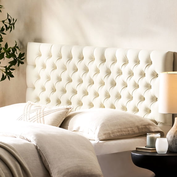 Diamond Tufted Design, French Inspiration | Fit Queen Bed Frame, Match Bedroom Decor | Add Elegance to Bedroom