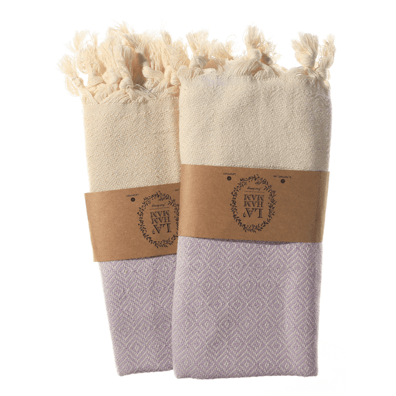 Diamond Lilac Turkish Kitchen Hand Towel