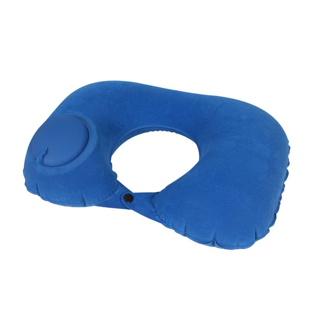 Diamond U Shape Travel Pillow Press Type Air Inflatable Airplane Bed Neck Cushion