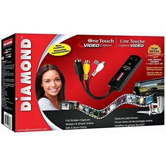 Diamond VC500SE One Touch VHS/Camcorder to Digital File Converter for ...