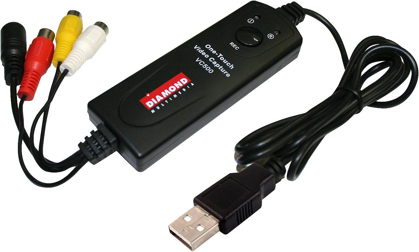 Diamond VC500SE One Touch VHS/Camcorder to Digital File Converter for