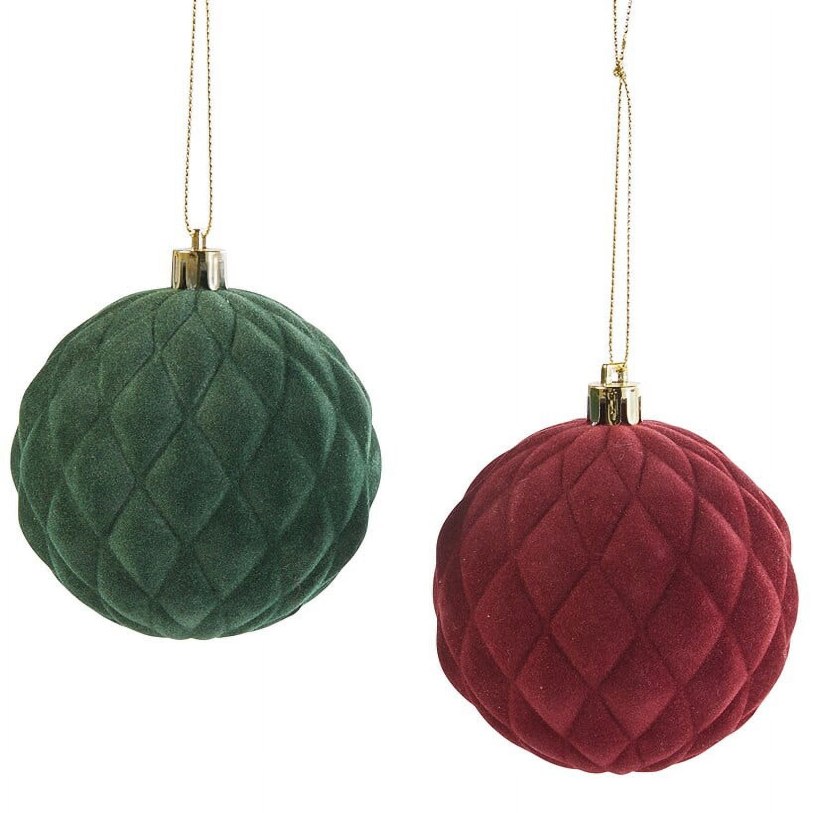 Diamond Velvet Ball Ornaments