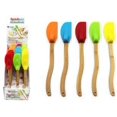 thumbnail image 1 of Diamond Visions 01-1690 Bamboo Silicone Spatula with Hanger 2 Spatulas in Assorted Colors, 1 of 1
