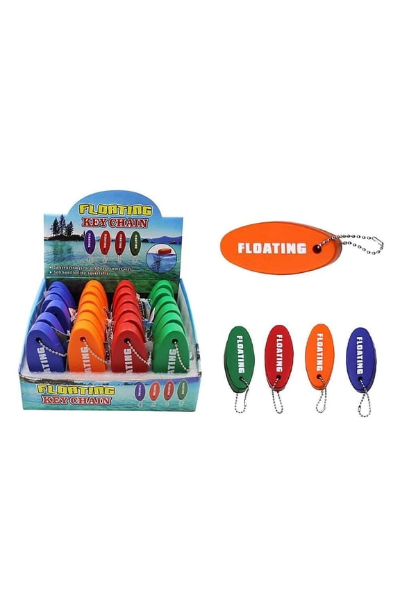01-1732 Floating Keychain Multipack in Assorted Colors 4 Keychains