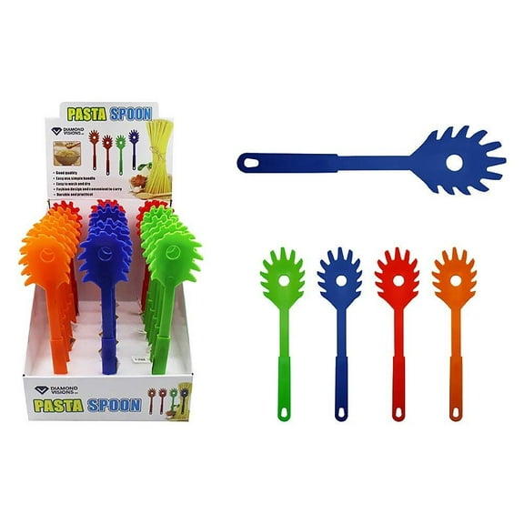Diamond Visions 01-1735 Pasta Spoon MultiPack Set in Assorted Colors 2 Spoons