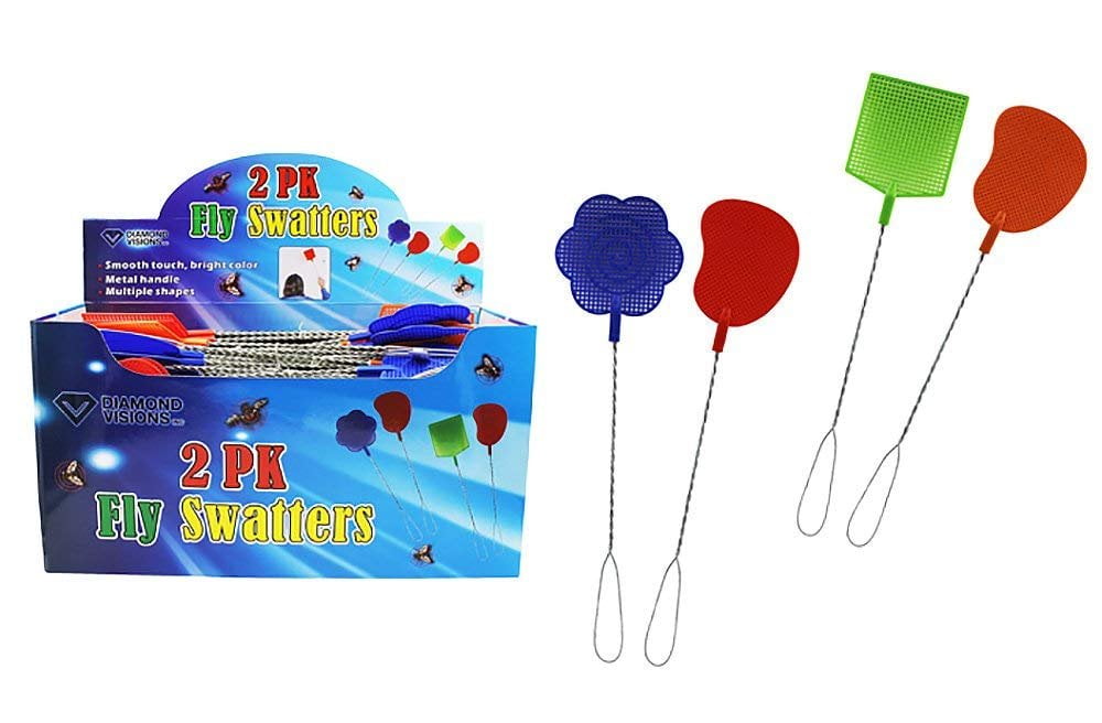 Diamond Visions 011932 Fly Swatter MultiPack in Assorted Colors 6