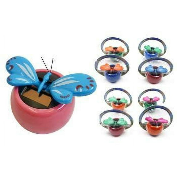 Diamond Visions 08-1402 Solar Butterfly Jiggler in Assorted Designs 1 Jiggler