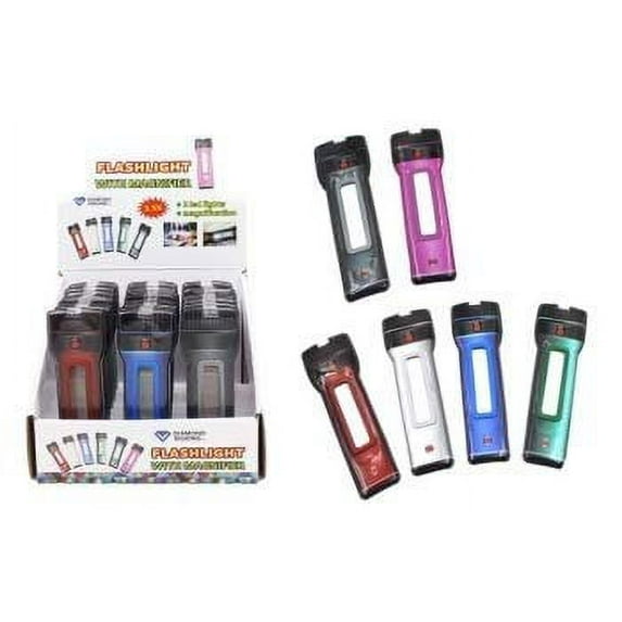 Diamond Visions 08-2098 Flashlight with Magnifier in Assorted Colors 2 Flashlights
