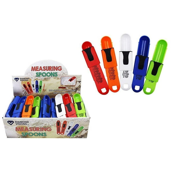 Diamond Visions 11-1477 Flexible Measuring Spoon MultiPack in Assorted Colors 3 Measuring Spoons
