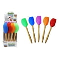 thumbnail image 1 of Diamond Visions 11-1842 Silicone Spatula with Bamboo Handle MultiPack in Assorted Colors 2 Spatulas, 1 of 1