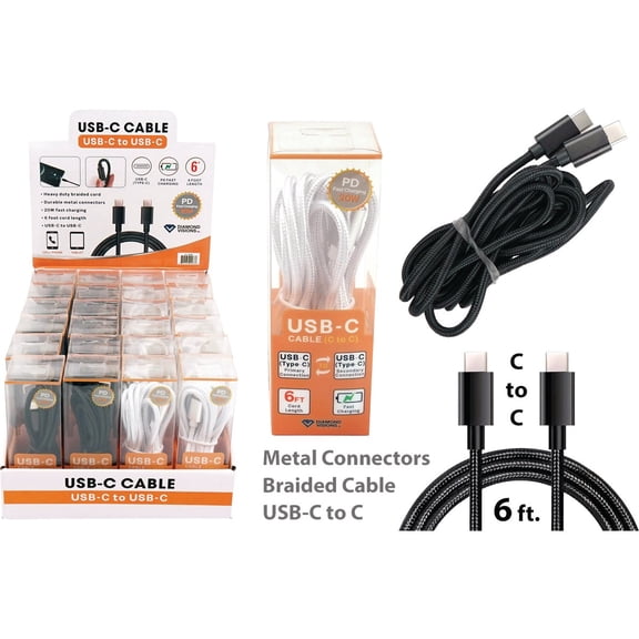 Diamond Visions 6 USB Charging & Sync Cable1 - Pack of 4