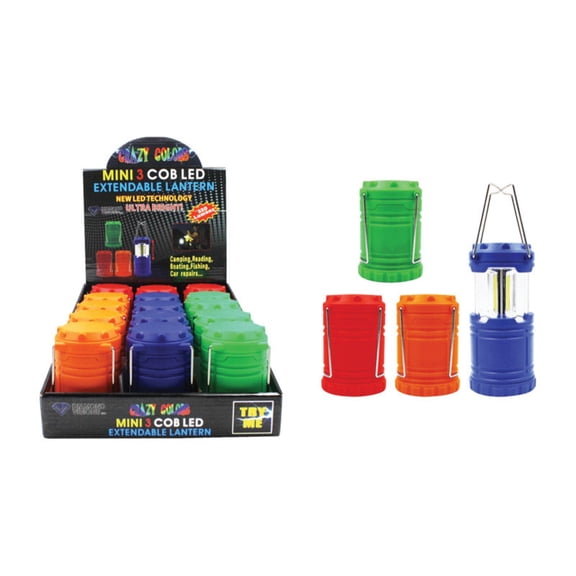 Diamond Visions 9007967 220 Lumens Assorted Size LED Extendable Lantern - Pack of 15