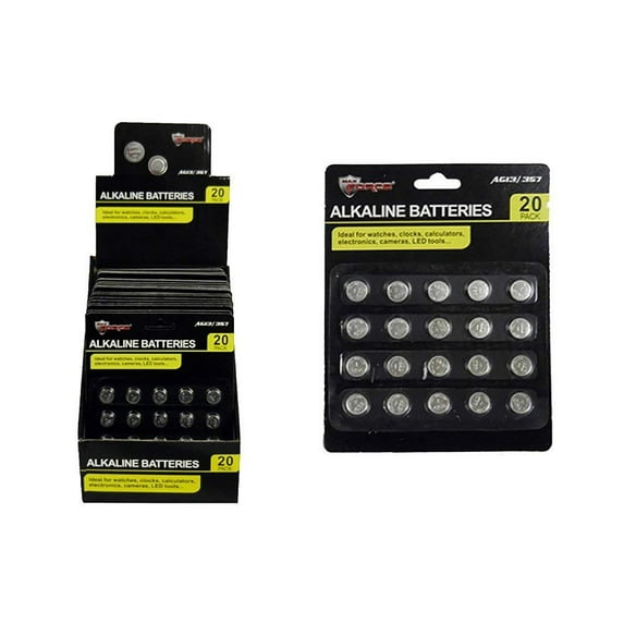 Diamond Visions Max Force 01-0930 20 Piece Alkaline Battery Card Multipack 40 Assorted Batteries