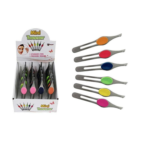 Diamond Visions Max Force 01-1194 Mini Cushion Grip Tweezers in Assorted Colors 1 Tweezer