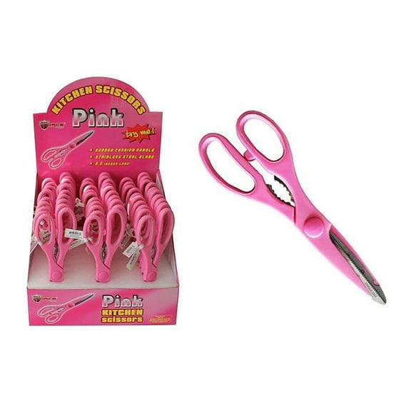 Diamond Visions Max Force 04-1066 8.5 Inch Pink Kitchen Scissors Multipack 2 Scissors