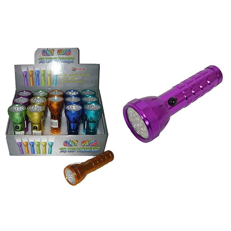 Diamond Visions Max Force 08 0817 28 LED Crazy Colors Super Bright Flashlight in Assorted Colors 1 Flashlight