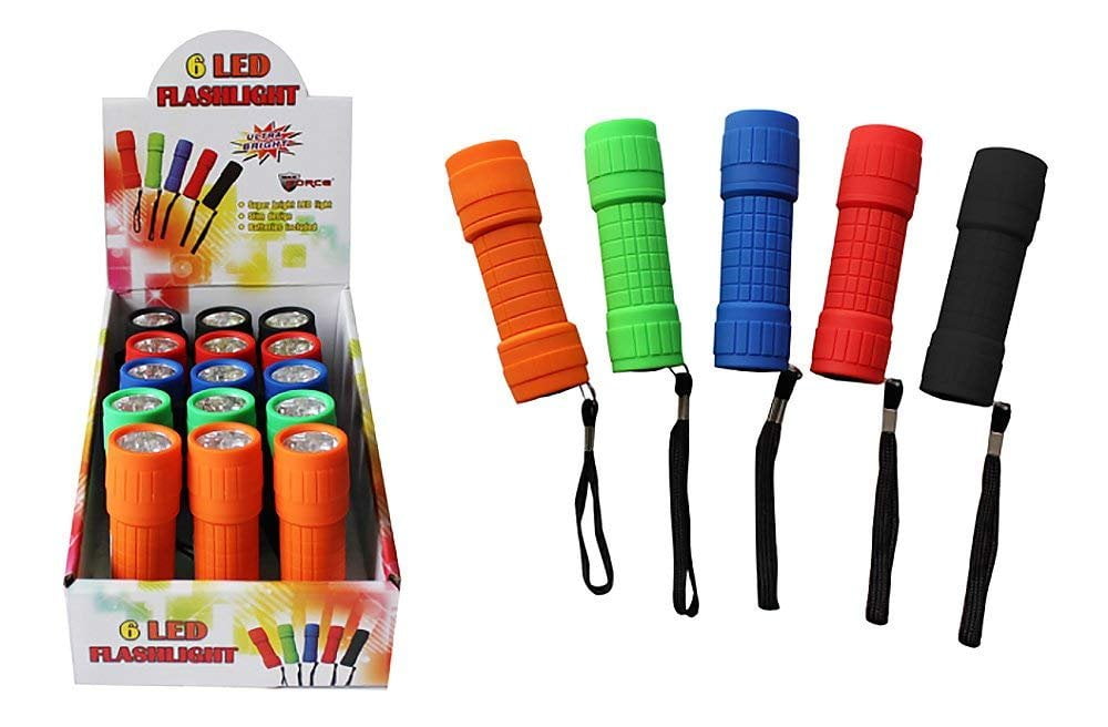 Diamond Visions Max Force 08-1233 6 LED Flashlight in Assorted Bright Colors 1 Flashlight