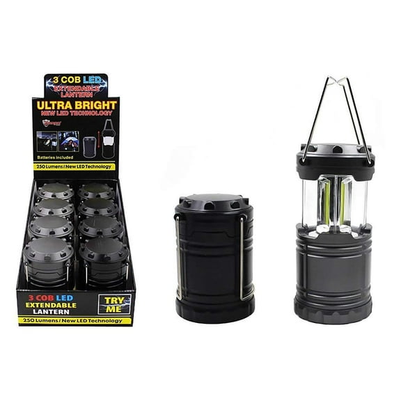 Diamond Visions Max Force 08-1657 3 COB LED Extendable Metal Lantern in Assorted Colors (1 Lantern)