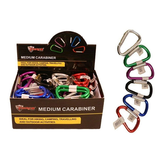 Diamond Visions Max Force 2220705 Medium Carabiner Set of 4 in Assorted Colors 4 Carabiners
