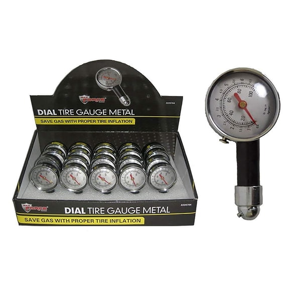 Diamond Visions Max Force 2220764 Dial Tire Gauge Metal 1 Tire Gauge