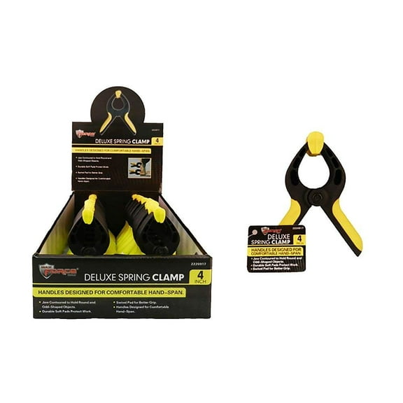 Diamond Visions Max Force 2220917 4 Inch Nylon Spring Clamp MultiPack 3 Clamps